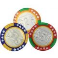 Chocolate casino poker chips – Bulk drum of 185