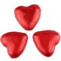 Red chocolate hearts (large) – Bag of 50