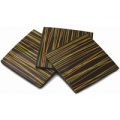 Striped, decorative chocolate panels – Box of 10