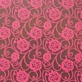 Pink rose, chocolate transfer sheets x2