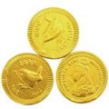 Gold farthing chocolate coins – Bulk drum of 550