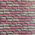 Happy birthday, chocolate transfer sheets x2